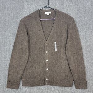 Cypress Links Sweater Mens Large Brown Golf Wear 90s Cobain Preppy Cardigan